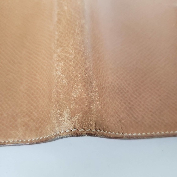 HERMES Agenda Mini Small Veau Epsom Tan Brown Leather Notebook Cover Authentic - Picture 7 of 9